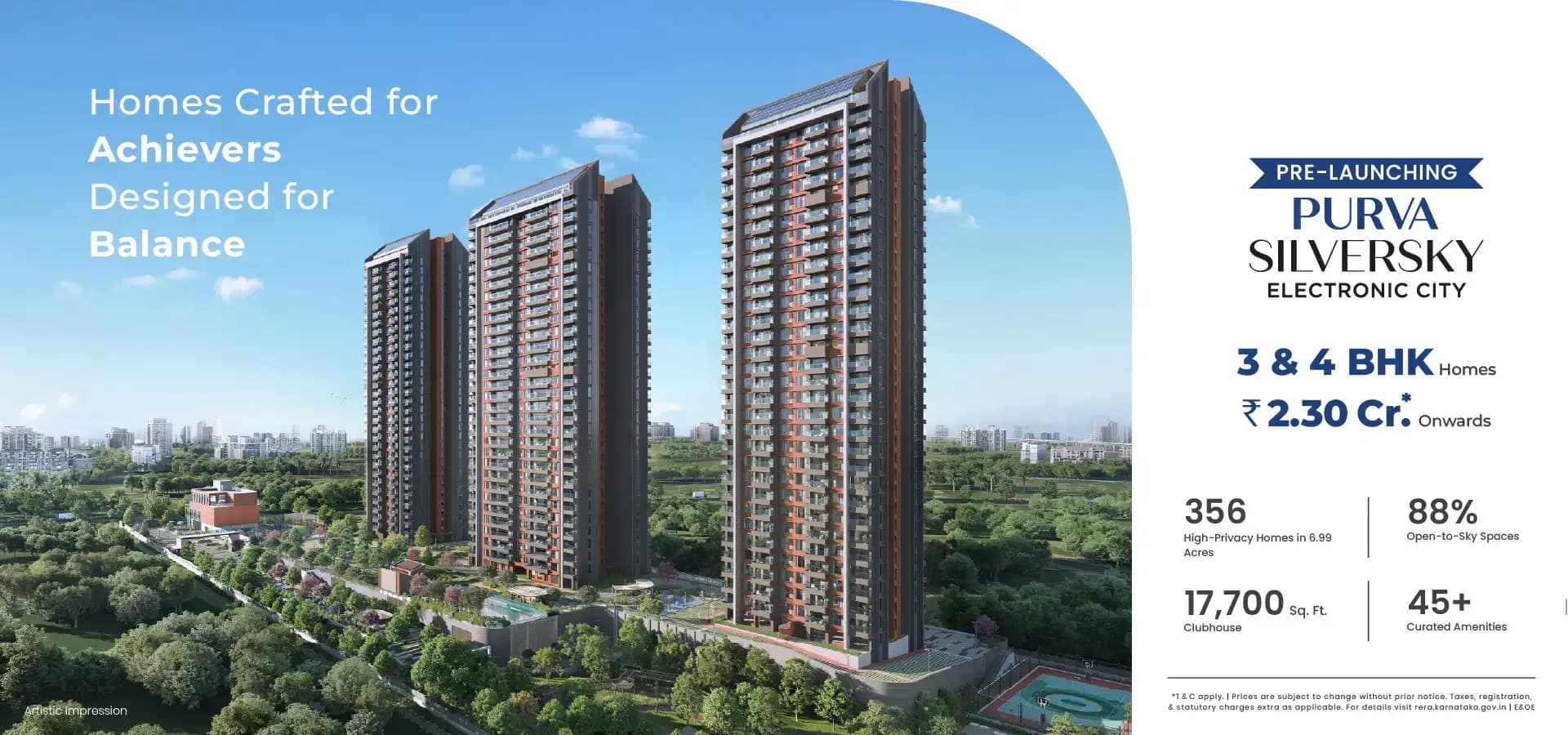 Purvankara silver sky 3 BHK